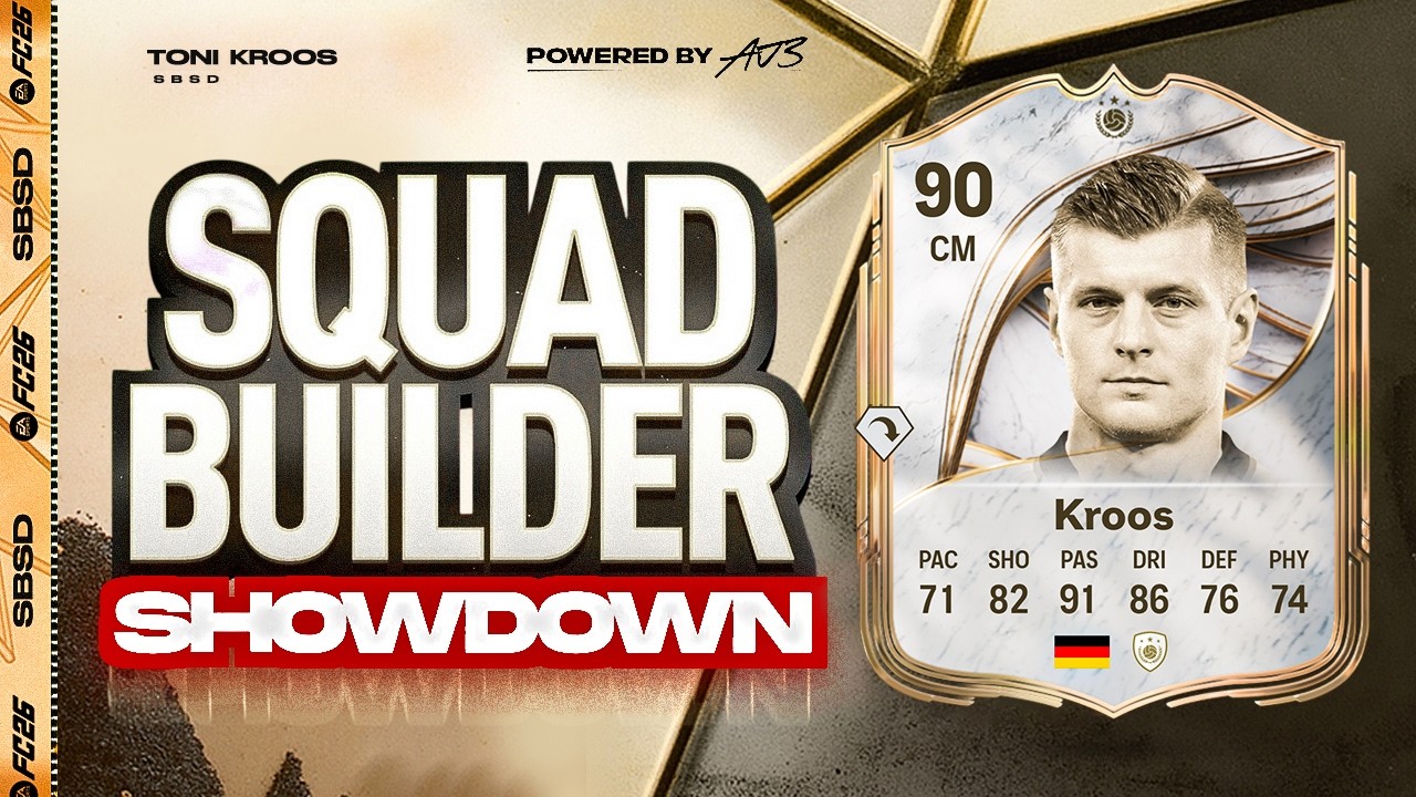 FC26 Squad Builder Showdown! NEW ICON TONI KROOS!!! background