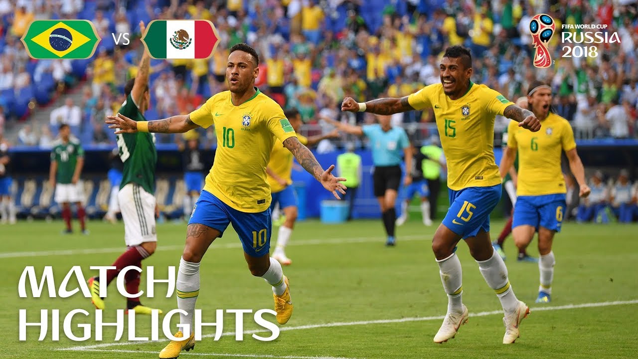 Brazil v Mexico | 2018 FIFA World Cup | Match Highlights background