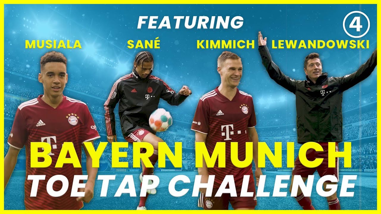 TOE TAP CHALLENGE with Lewandowski, Kimmich, Sané & Musiala