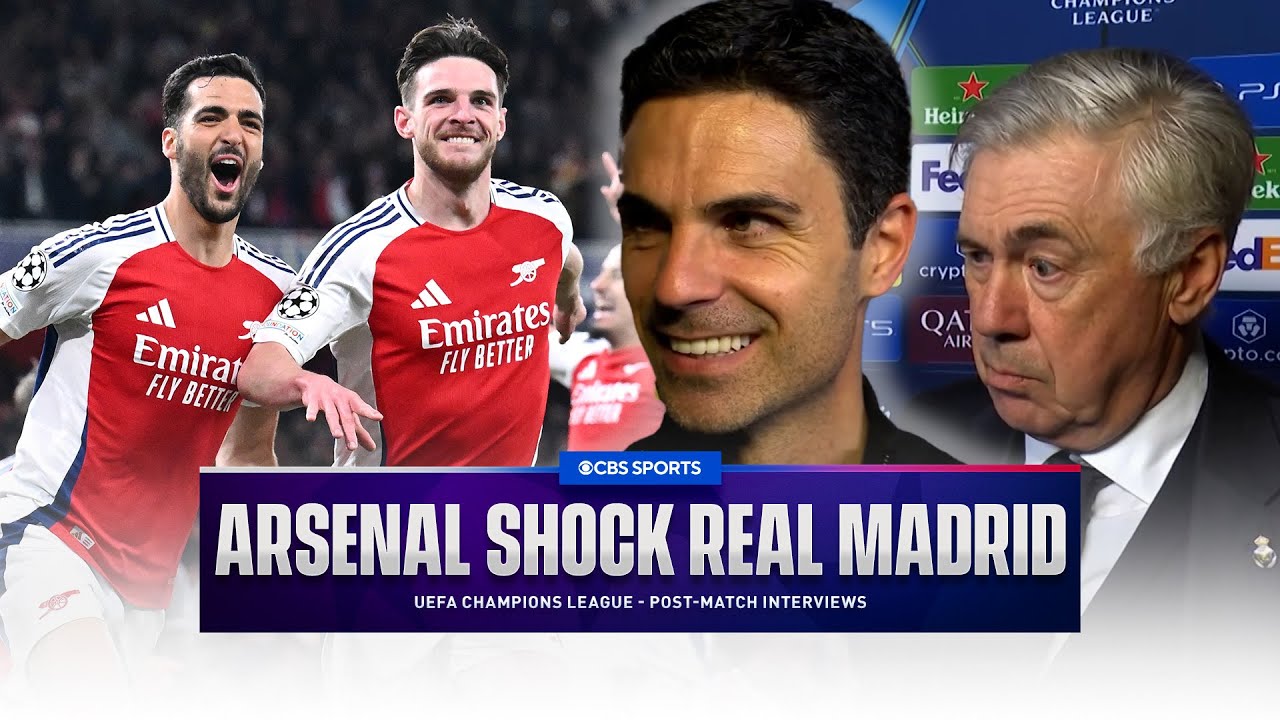 "SO HAPPY, SO PROUD" Arteta on WIN over Real Madrid | "They DESERVED to win" Ancelotti on Arsenal π€― backdrop