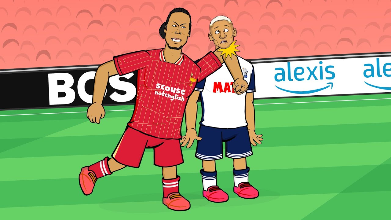 VAN DIJK vs RICHARLISON💥 Liverpool 4-0 Spurs Carabao Cup Semi-Final 2025 background