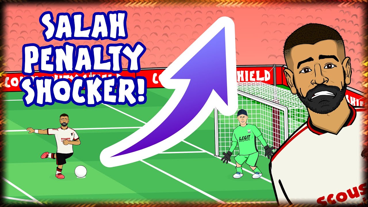 SALAH BLASTS HIS PENALTY OVER! But why?🤔 Crystal Palace vs Liverpool Community Shield Highlights) backdrop