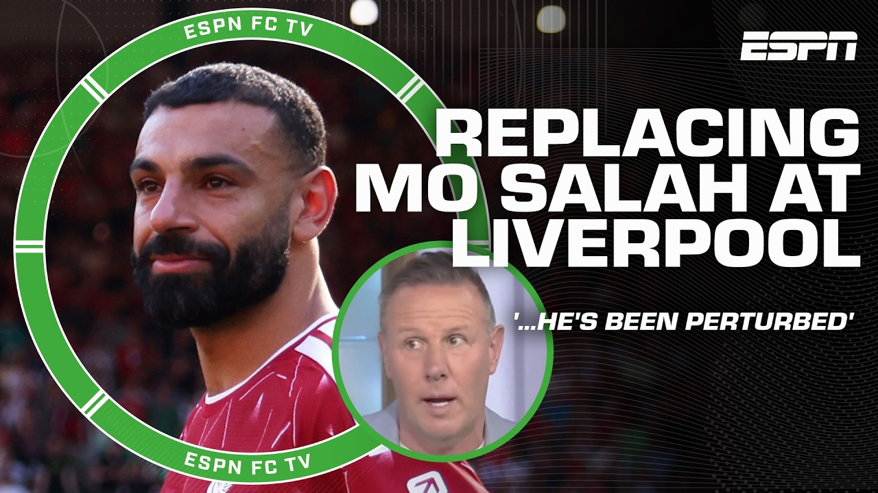 Craig Burley LASHES OUT after being asked about Mo Salah's legacy at Liverpool | ESPN FC background