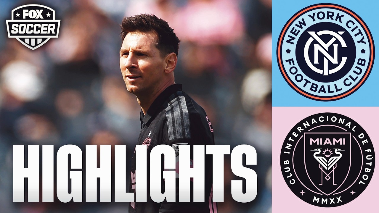 Lionel Messi & Inter Miami vs. New York FC Highlights ⚽️ FOX Soccer background