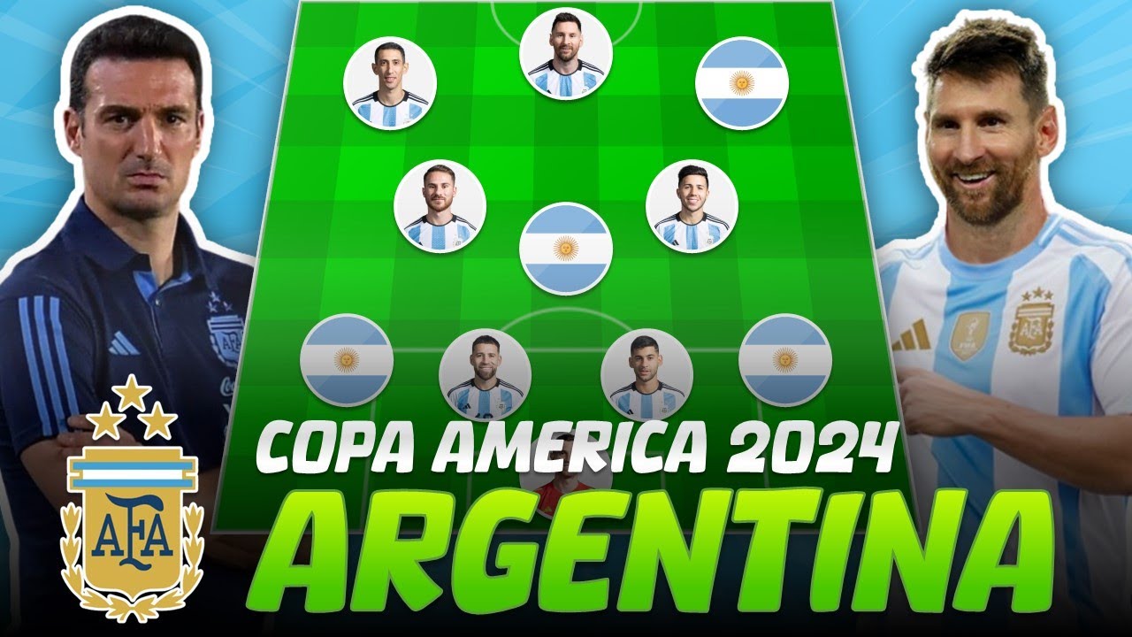 π¦π· ARGENTINA Potential Lineups for Copa America 2024 - Lionel Messi, Alvarez, Di Maria
