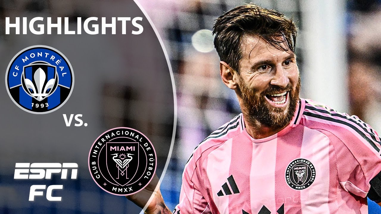 2 GOALS FROM MESSI ⚽️ Montreal vs. Inter Miami | MLS Highlights | ESPN FC background