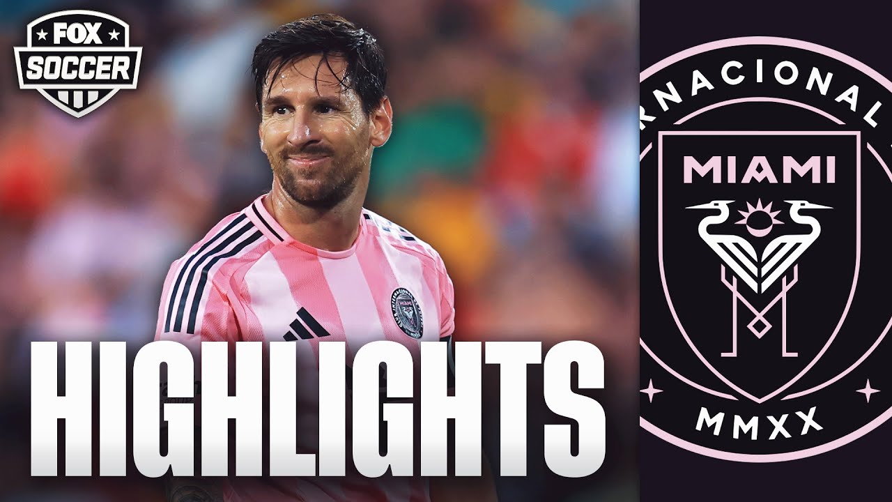 Lionel Messi Scores 2 Goals & Assist in Inter Miami's 5-1 Win | MLS Highlights | FOX Soccer background