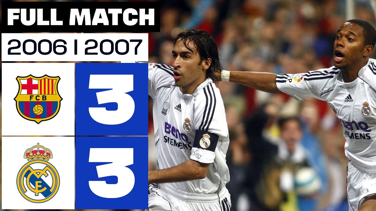 FC Barcelona vs Real Madrid (3-3) 2006/2007 PARTIDO COMPLETO background