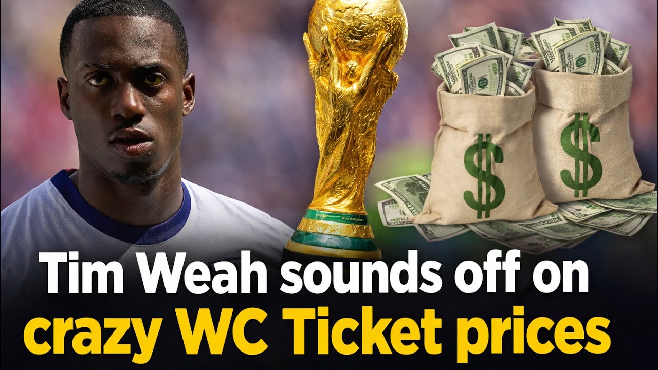 Tim Weah sounds off on WC ticket prices! background