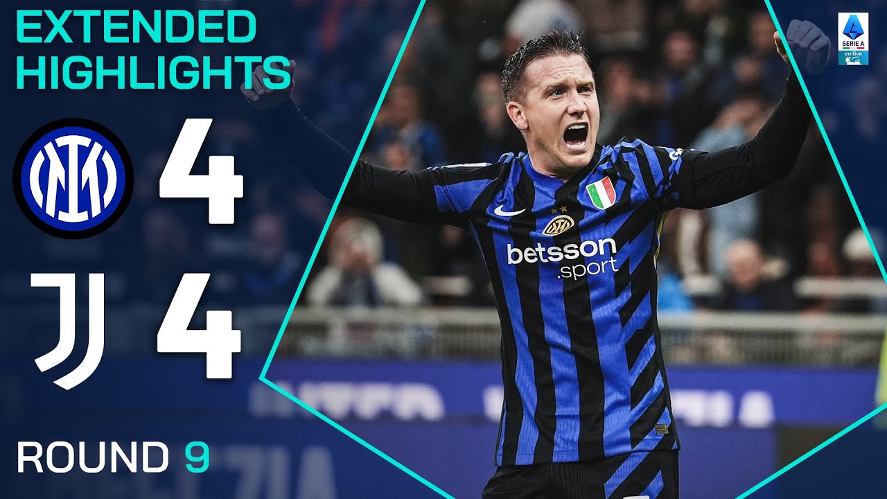 INTER-JUVENTUS 4-4 | EXTENDED HIGHLIGHTS | SERIE A 2024/25 background