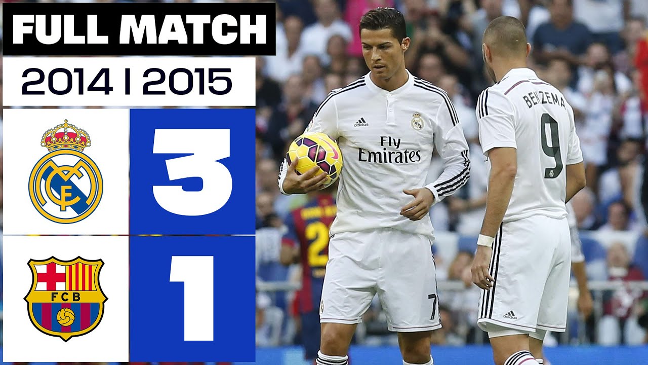 Real Madrid vs FC Barcelona (3-1) 2014/2015 PARTIDO COMPLETO background