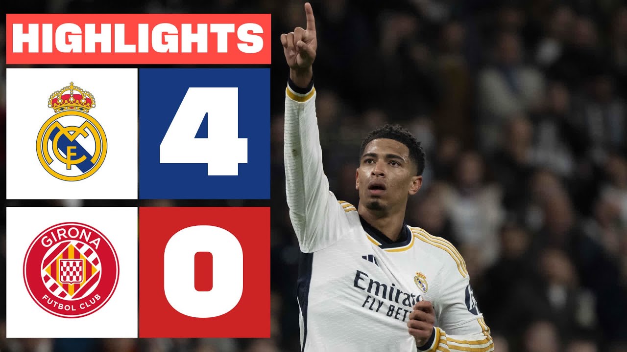 REAL MADRID 4 - 0 GIRONA FC | RESUMEN LALIGA EA SPORTS background