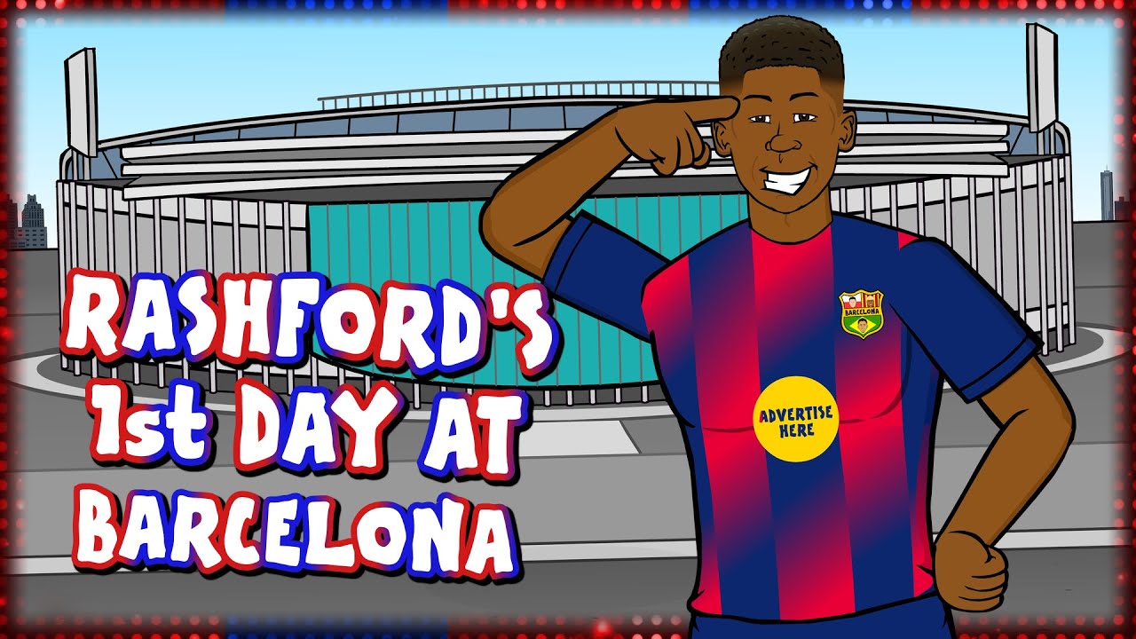 RASHFORD'S 1st DAY AT BARCELONA😂 backdrop