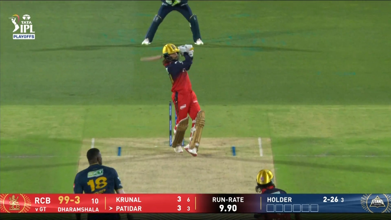 IPL 2026 Q1: RCB vs GT - Rajat Patidar Six