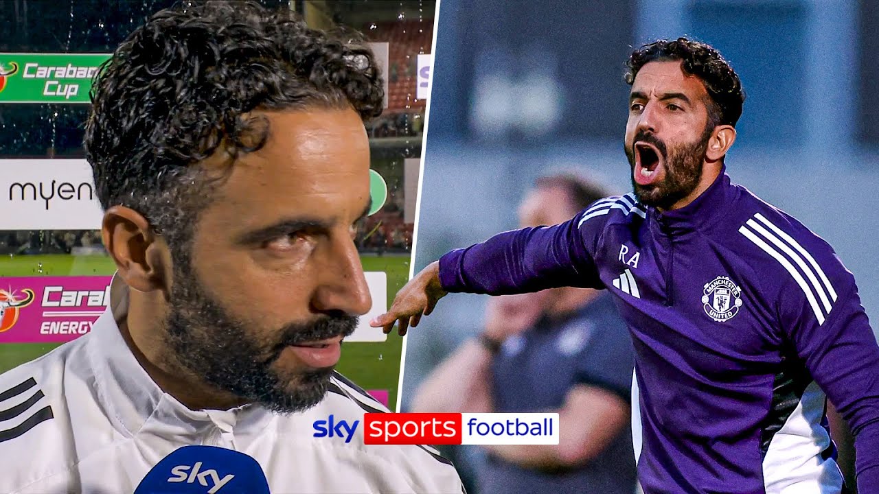"My players spoke very loudly for me" | Ruben Amorim reacts to Man Utd Carabao Cup exit background