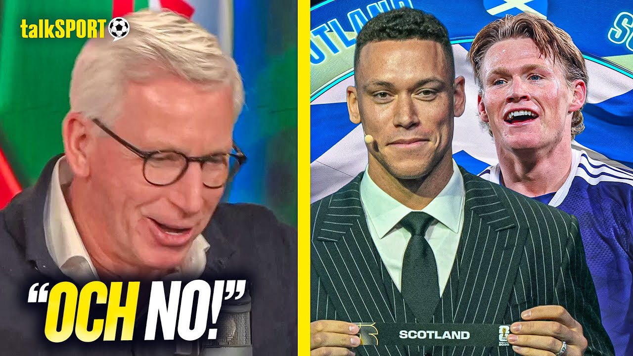 Alan Pardew's HILARIOUS REACTION to Scotland's World Cup Draw Against BRAZIL! background