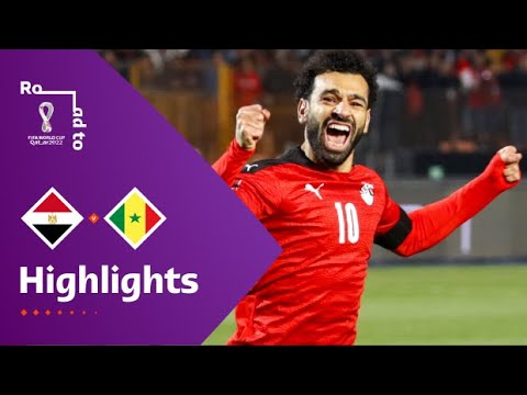 Egypt v Senegal | FIFA World Cup Qatar 2022 Qualifier | Match Highlights backdrop