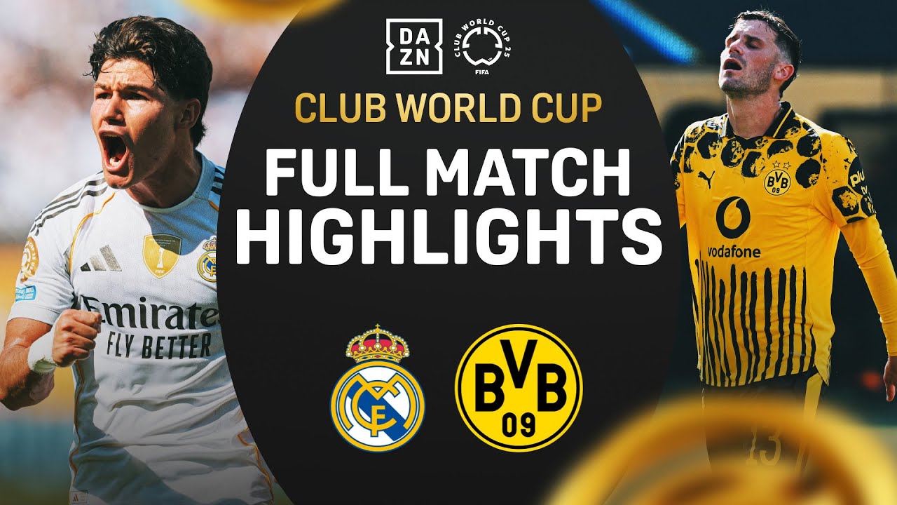 Real Madrid Survive Dortmund's Late Push | FIFA Club World Cup Highlights backdrop