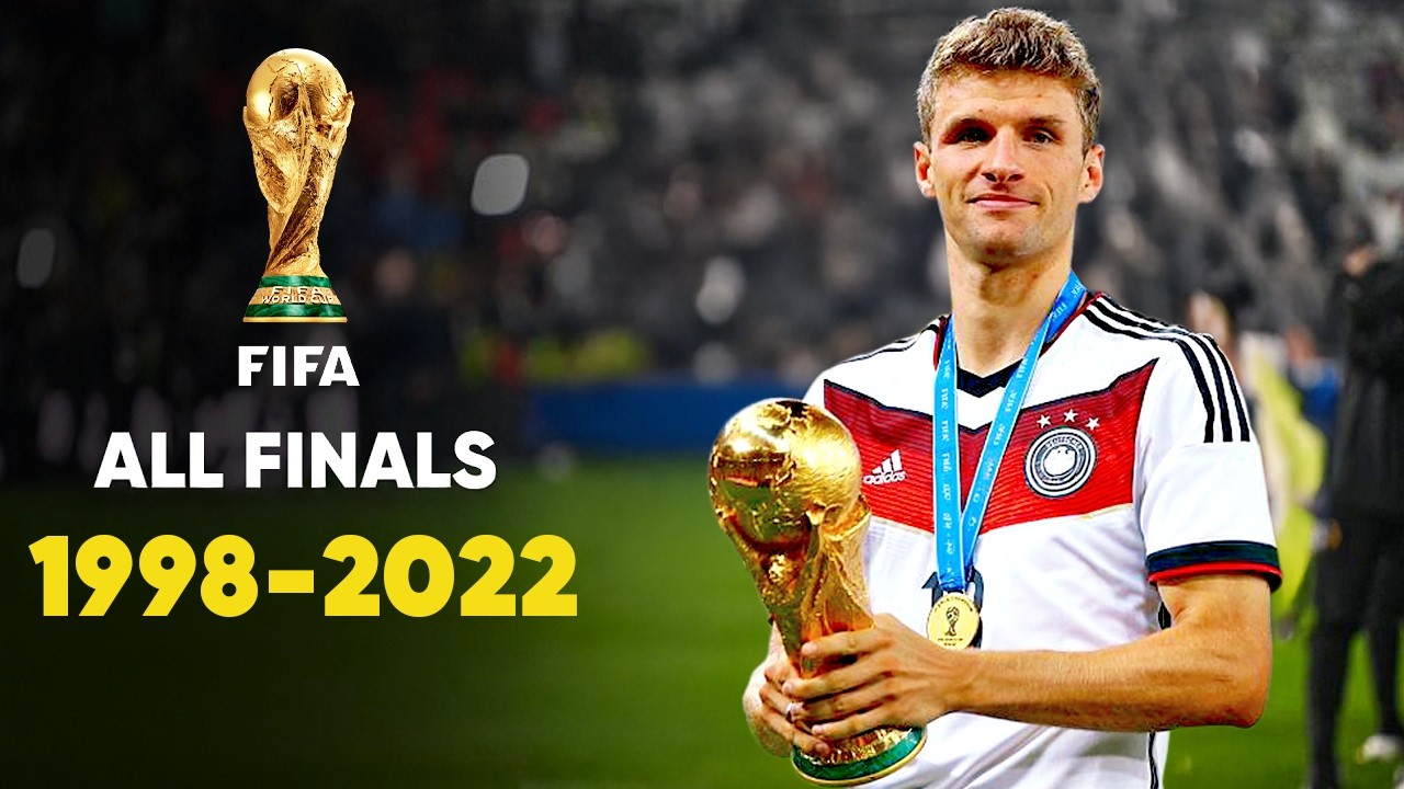 All World Cup Finals from 1998 background