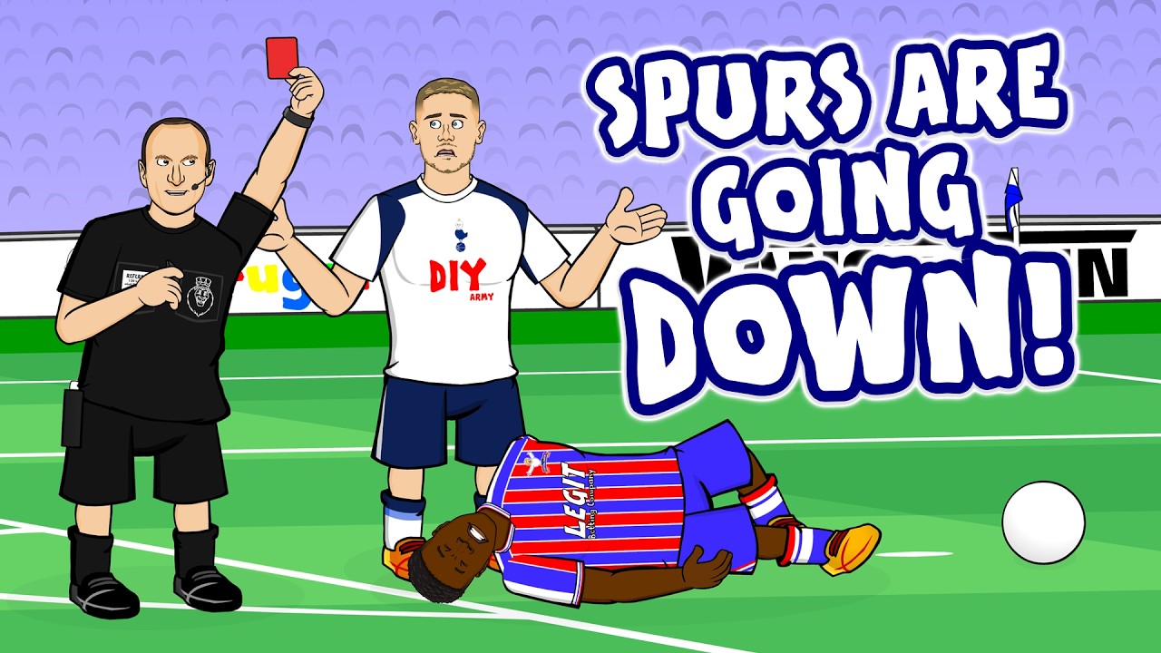 SPURS ARE GOING DOWN😂 Van de Ven red card vs Palace!