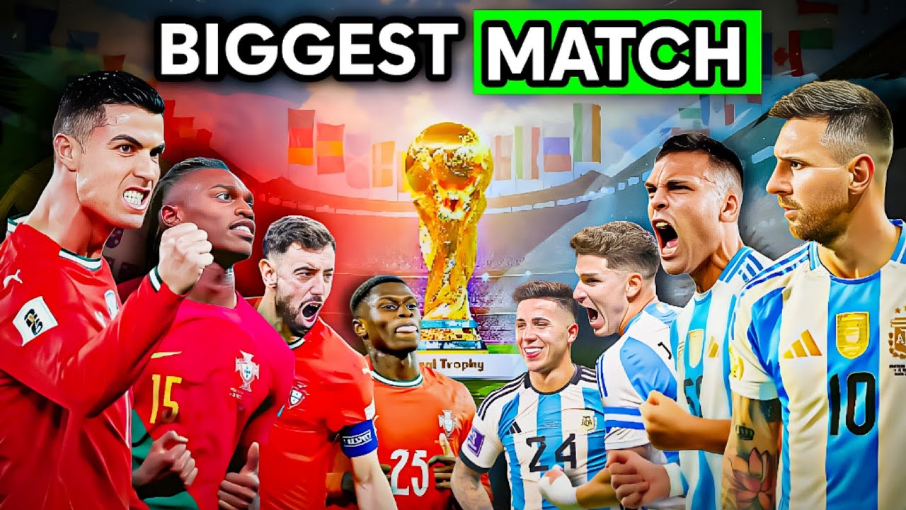 Portugal vs Argentina: The Final Battle of Ronaldo vs Messi๐ต๐น๐๐ฆ๐ท background
