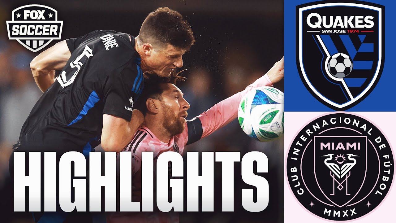 San Jose Earthquakes vs. Inter Miami Highlights | MLS | FOX Soccer background