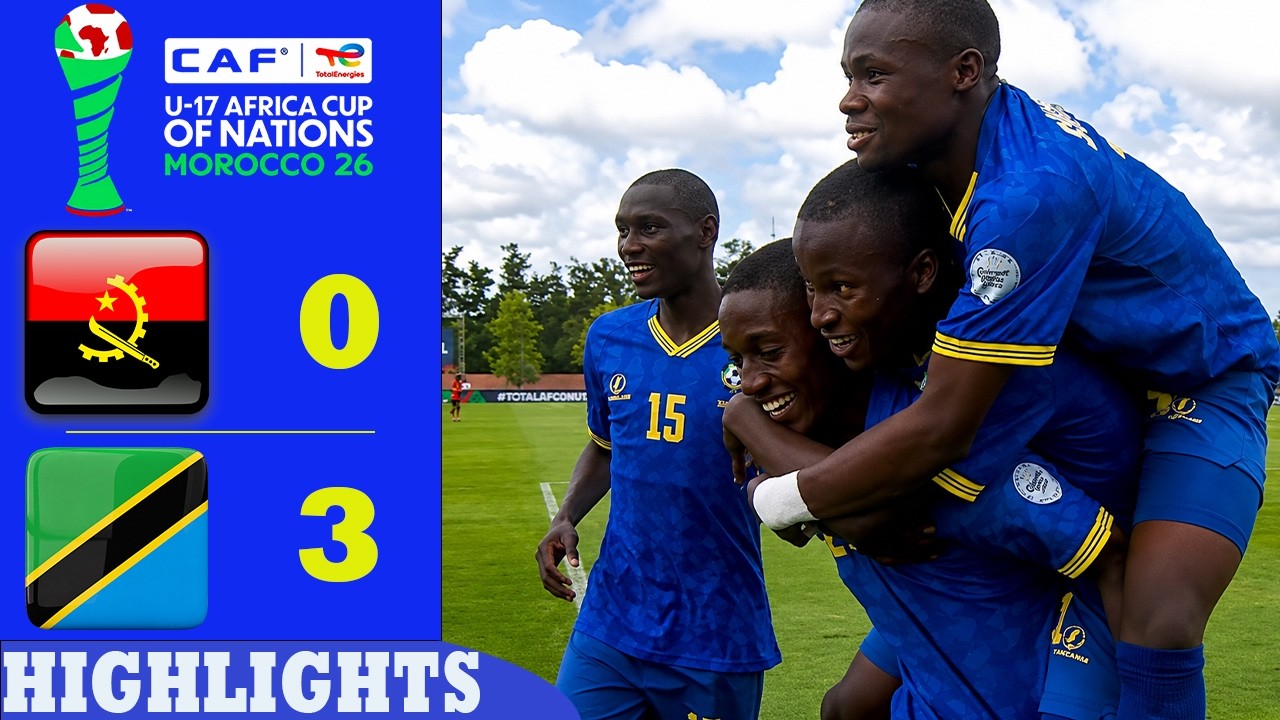 Angola vs Tanzania Highlights & All Goals | U17 Africa Cup of Nations 2026