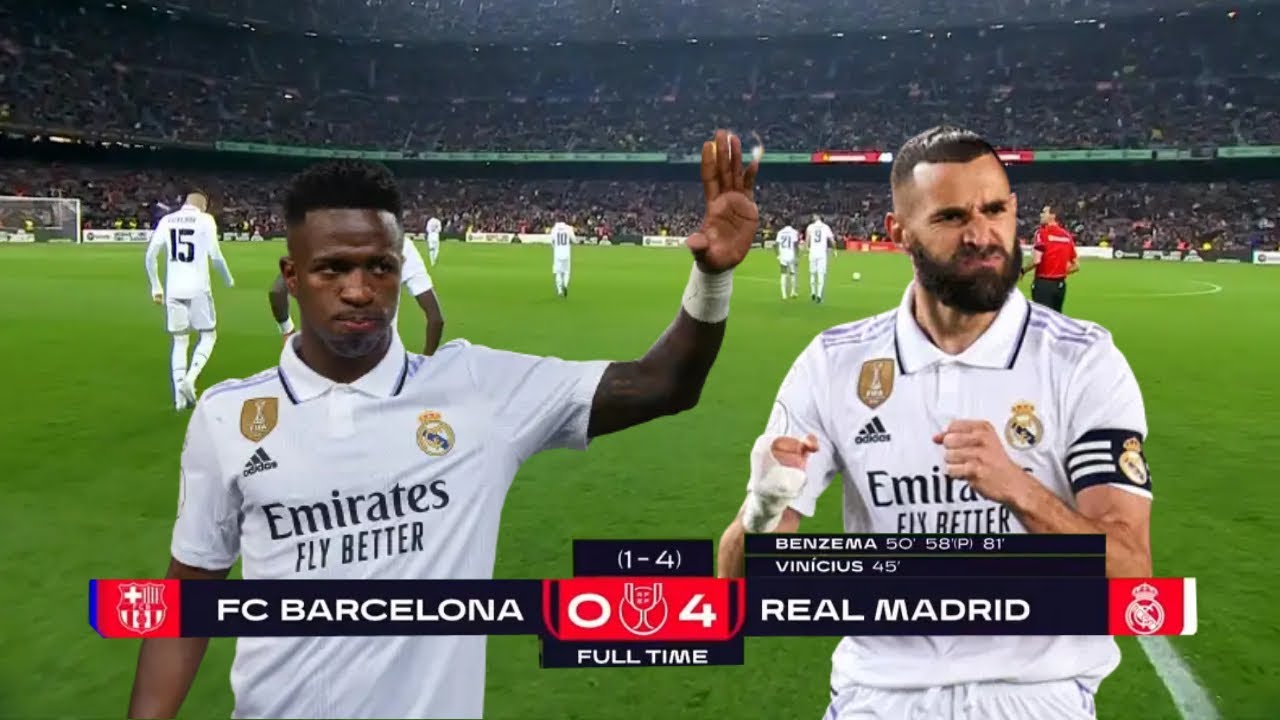 The Day Vinicius Jr. and Benzema Silenced Camp Nou ● Extended Highlights background