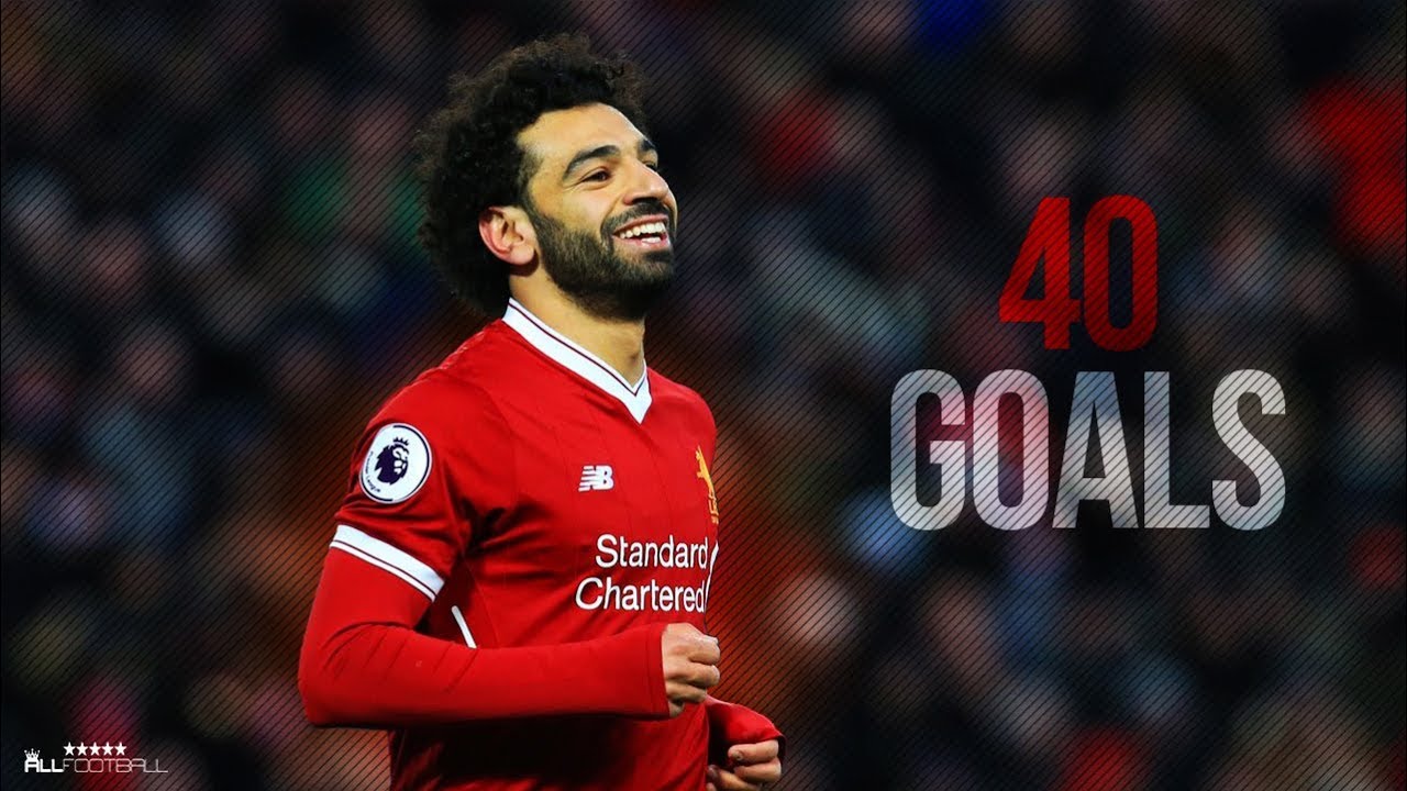 Mohamed Salah - First 40 Goals for Liverpool 2017/18 | HD background