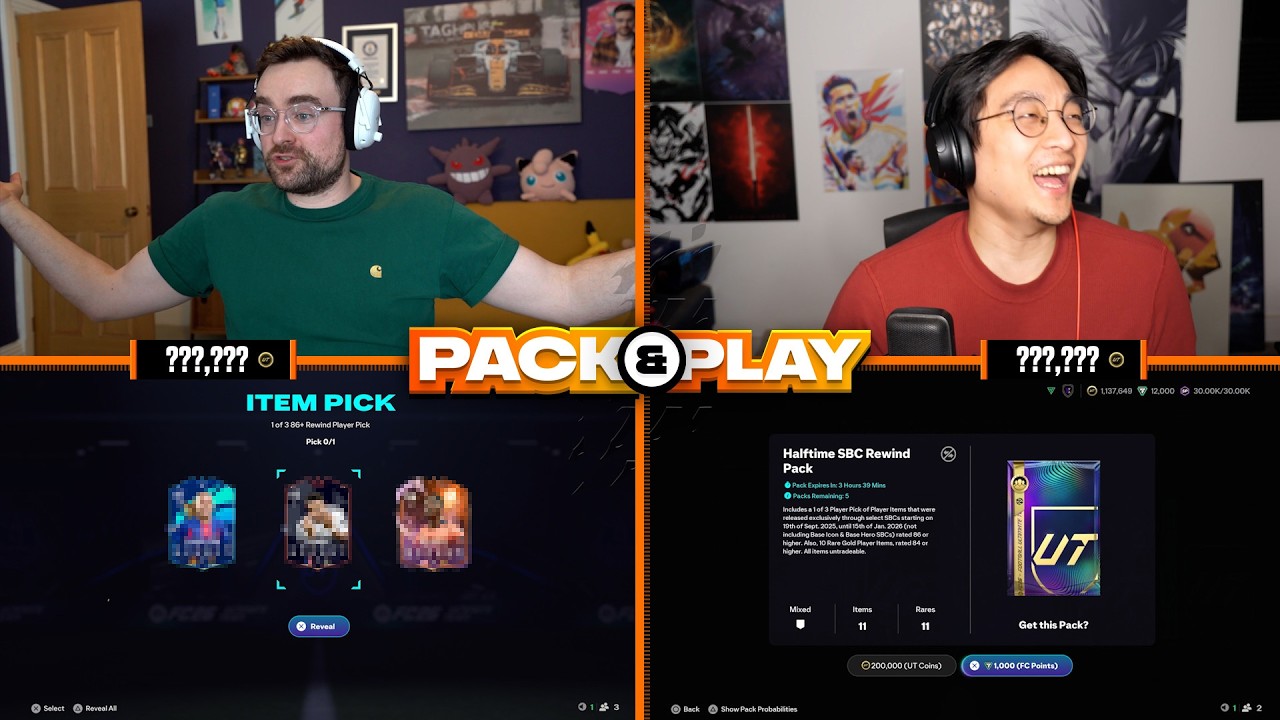 YEAR IN REVIEW PLAYER PICKS DECIDE OUR BUDGET!!! FC26 Pack And Play background