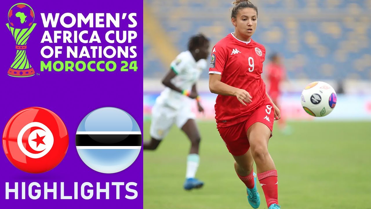 Tunisia vs Botswana Highlights | CAF Women's African Cup of Nations | 14-7-2025