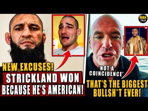 MMA Community GOES OFF over Khamzat's NEW EXCUSES! Dana RESPONDS to Fight Announcement ACCUSATIONS! background