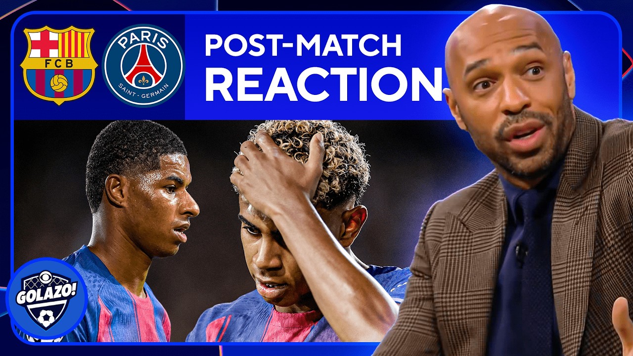 Thierry Henry REACTS To PSG's Comeback vs Barcelona 🍿 | CBS Sports Golazo background
