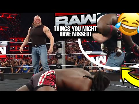 BROCK LESNAR RETURNS! BROCK RIPS HIS PANTS AGAIN! WWE RAW background