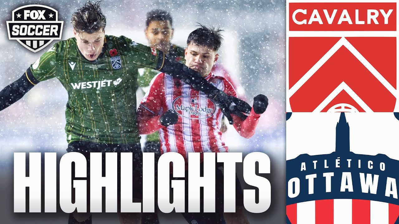 SNOW GAME! Atlético Ottawa vs. Calgary's Cavalry FC | CPL Final background