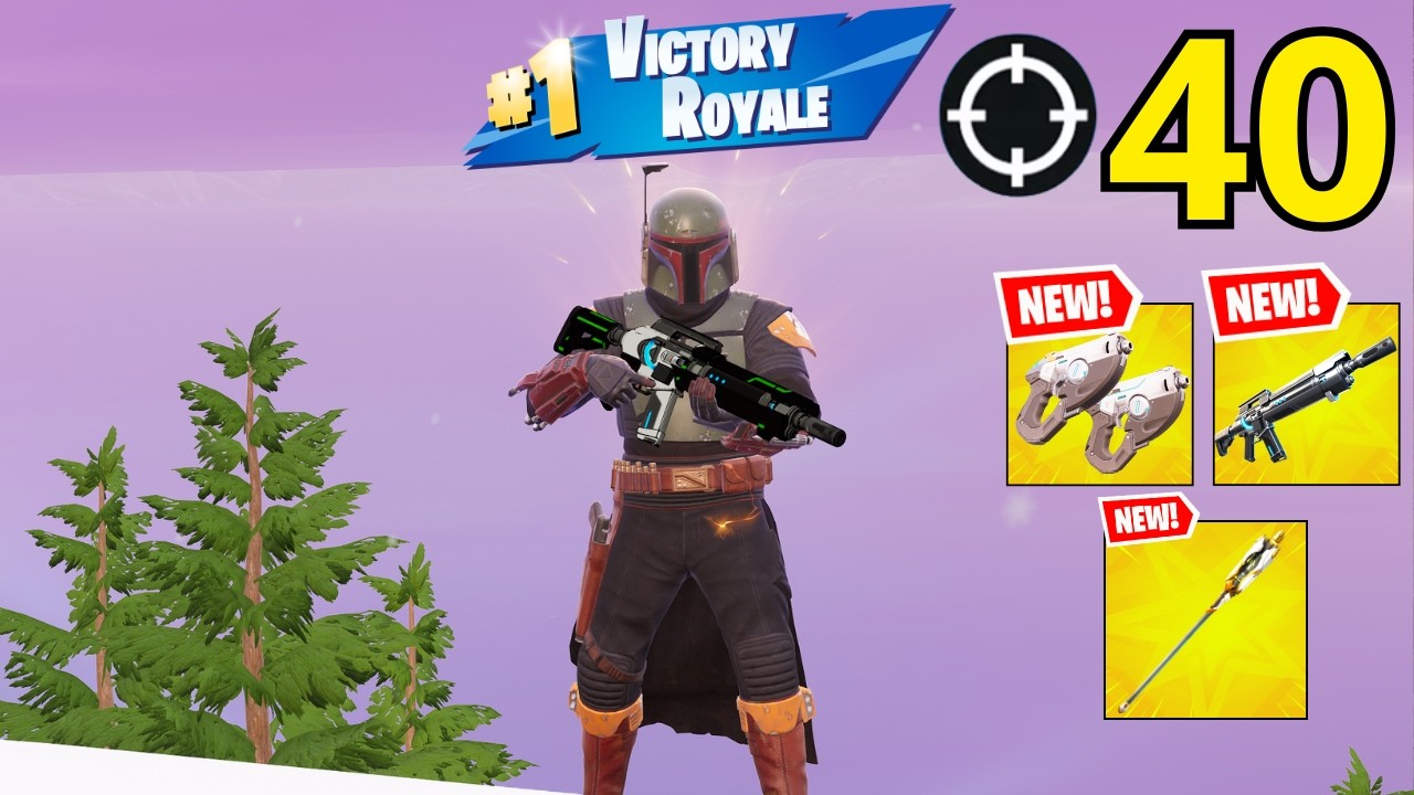 40 Elimination BOBA FETT Gameplay Wins Zero Build (NEW FORTNITE CHAPTER 7 SEASON 2)