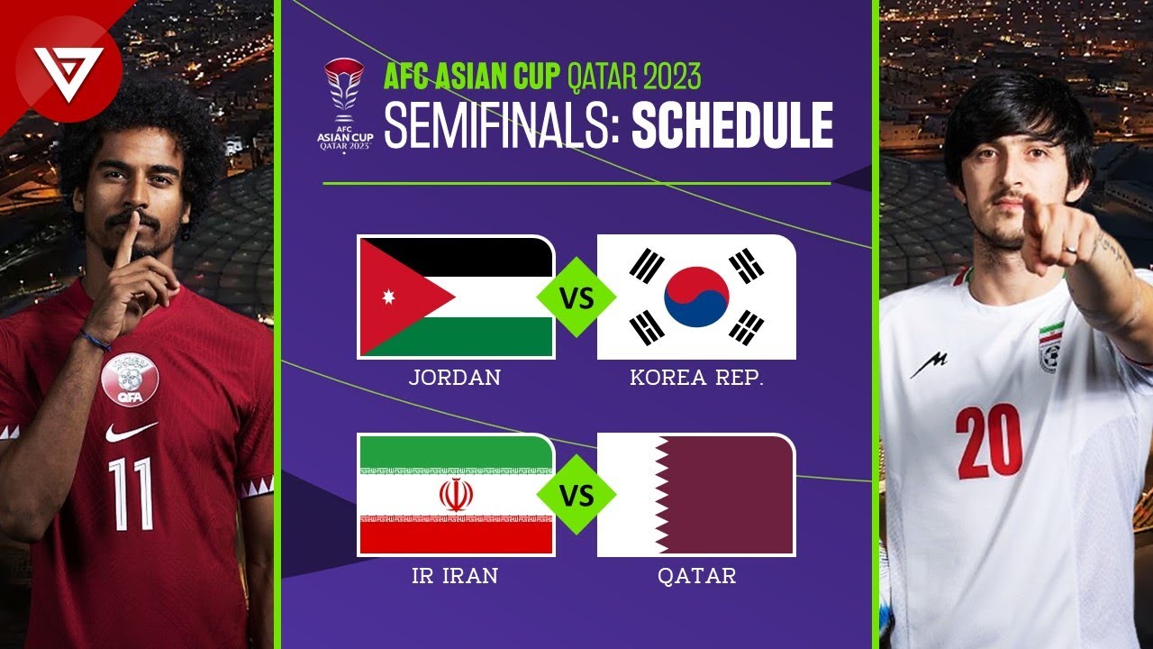 đ” Semi-Finals Schedule: AFC Asian Cup 2023 (2024) - Match Fixtures