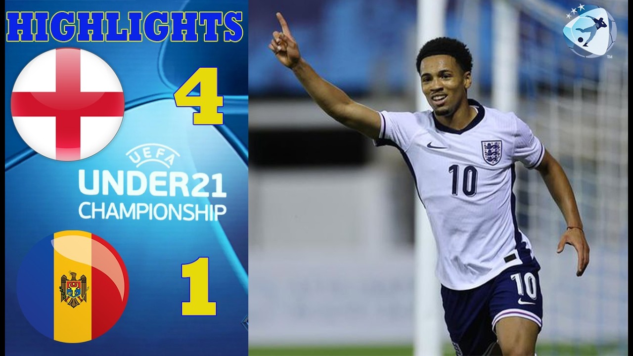 England vs Moldova | Highlights & All Goal | Euro U21 - Qualification | 31-3-2025 background
