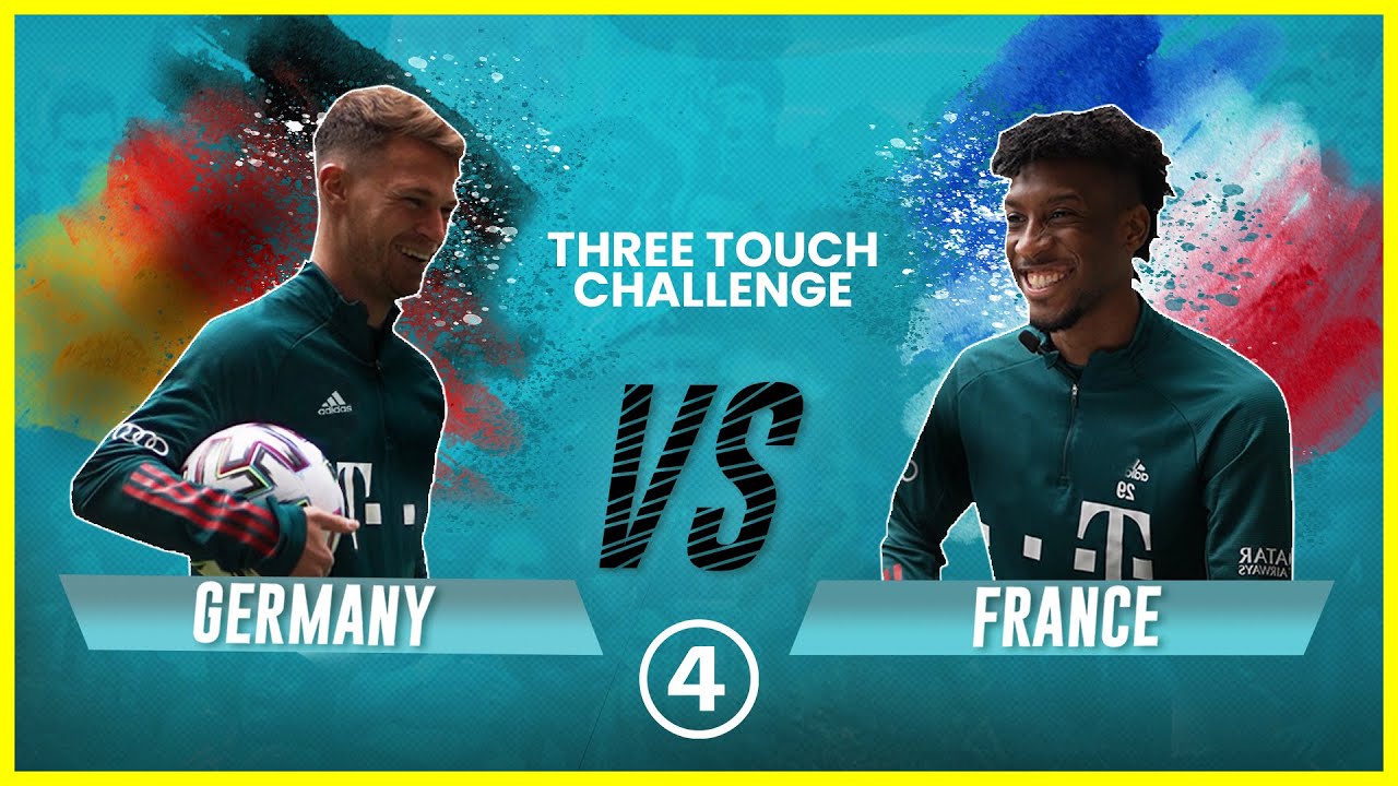 Kimmich & Musiala vs Coman & Pavard | 🇩🇪 vs 🇫🇷 Three Touch Challenge background