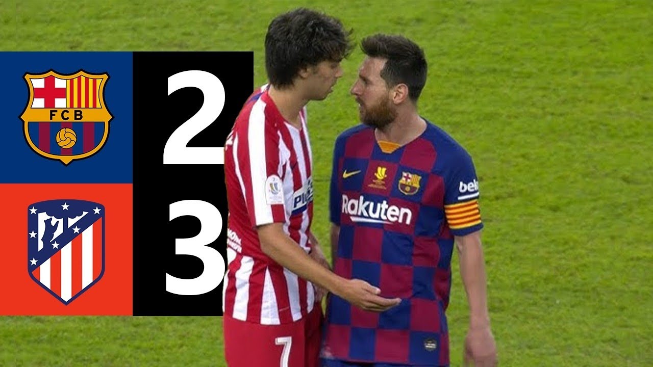 Barcelona vs Atletico Madrid ● Extended Highlights | Super Cup Semi-Final 2019/2020 | background