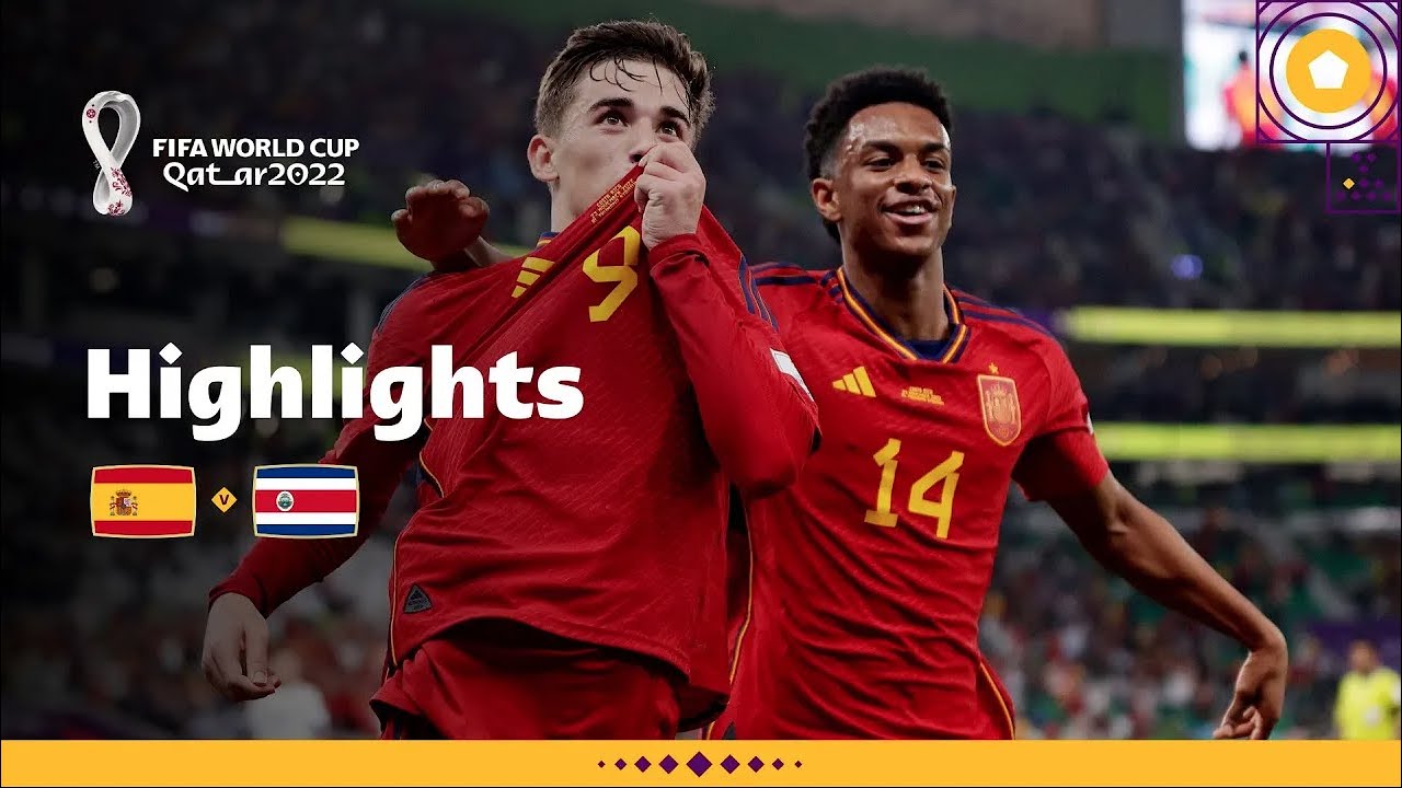Spain Set a New Record | Spain v Costa Rica highlights | FIFA World Cup Qatar 2022 backdrop
