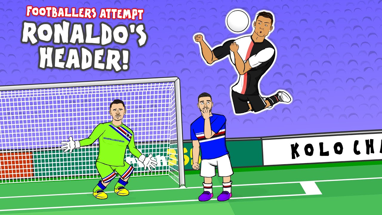 RONALDO'S EPIC HEADERđ„ Can other footballers score it?