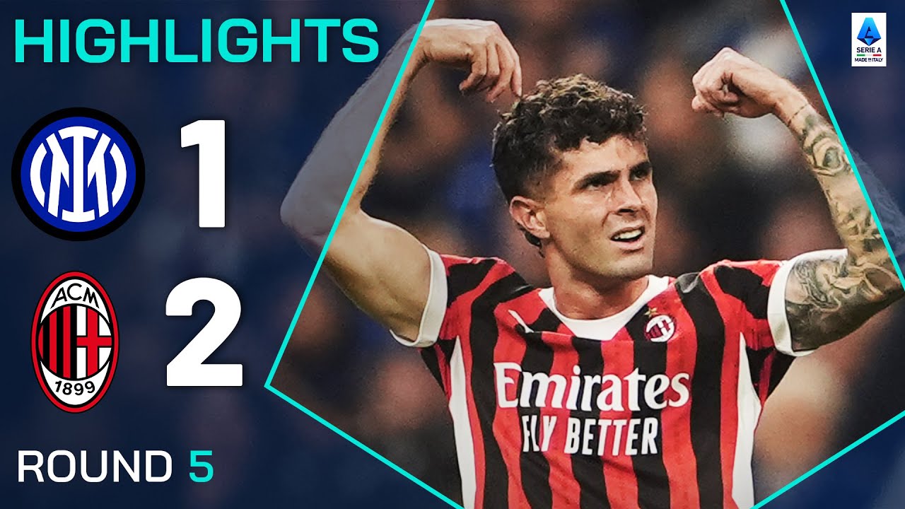 INTER-MILAN 1-2 | HIGHLIGHTS | Pulisic strikes in Milan derby win! | Serie A 2024/25 background