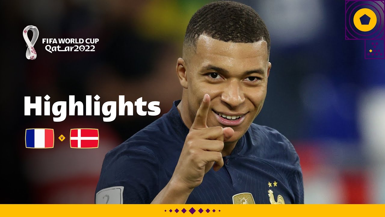 Mbappe grabs a double | France v Denmark | FIFA World Cup Qatar 2022 backdrop