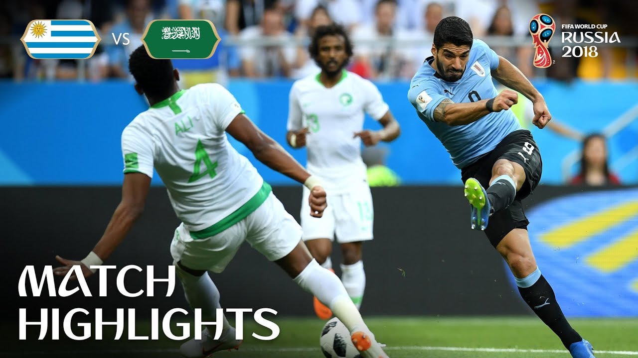 Uruguay v Saudi Arabia | 2018 FIFA World Cup | Match Highlights backdrop
