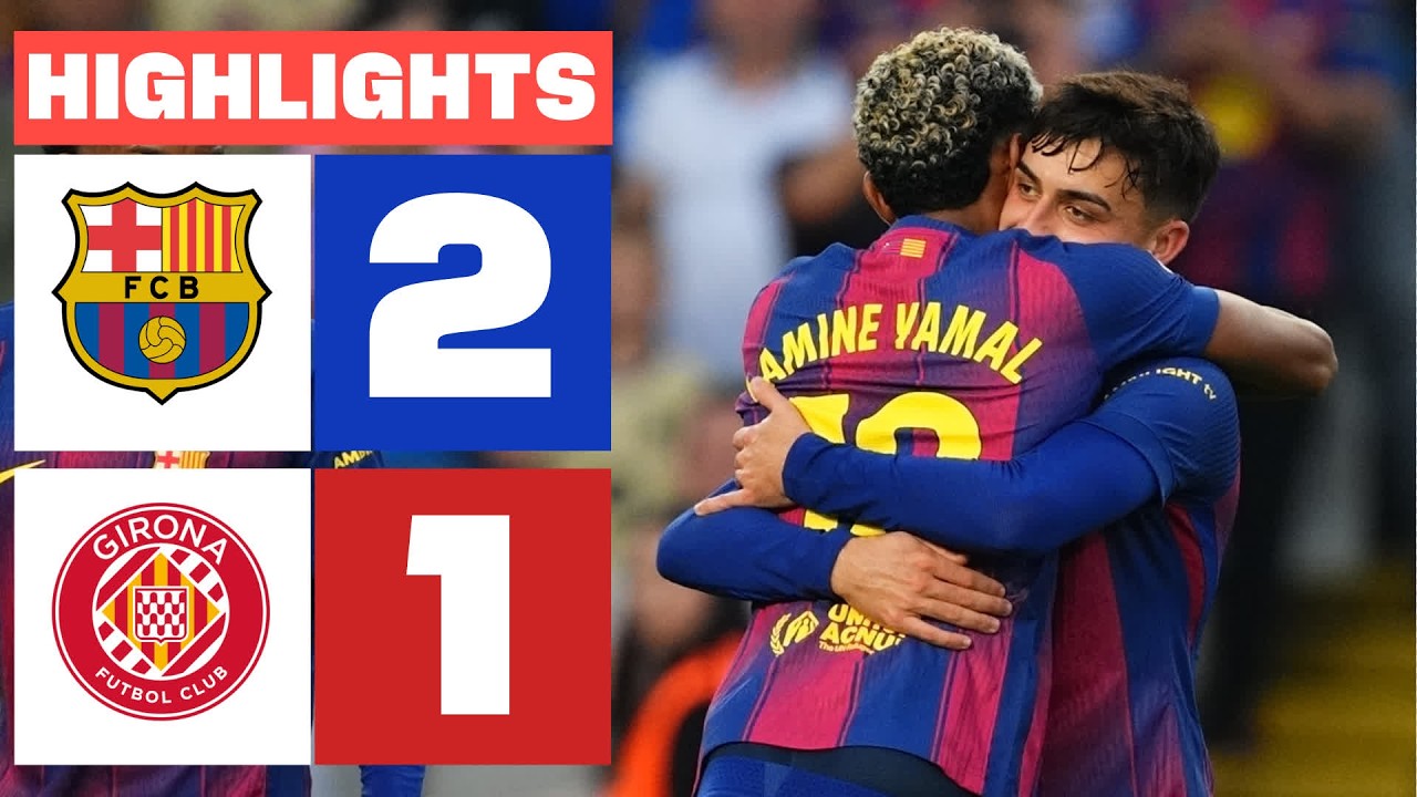 FC BARCELONA 2 - 1 GIRONA FC | RESUMEN LALIGA EA SPORTS background