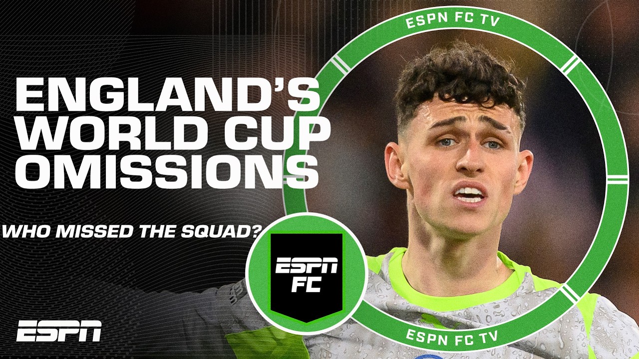 Cole Palmer and Phil Foden reportedly OMITTED from England's World Cup squad 👀 | ESPN FC