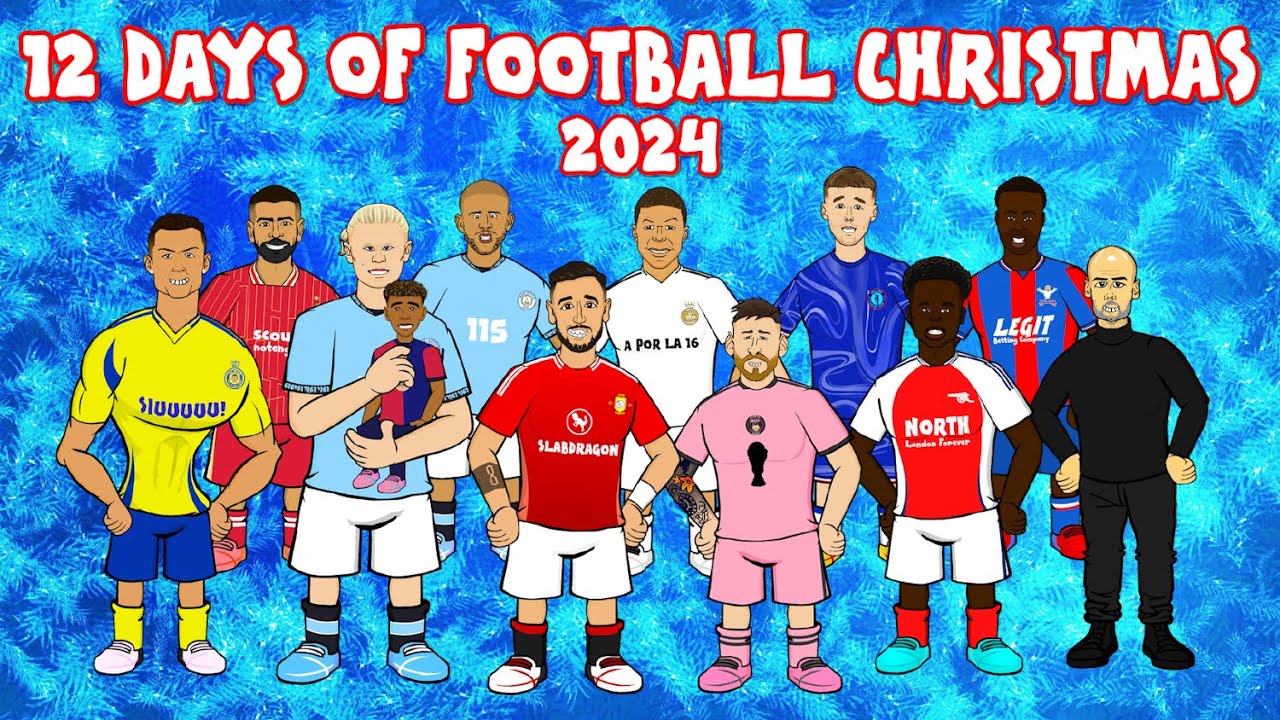 12 DAYS OF FOOTBALL CHRISTMAS 2024ЁЯОД backdrop