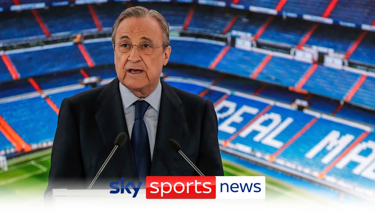 European Super League: Real Madrid president Florentino Perez says plans are not 'dead' backdrop