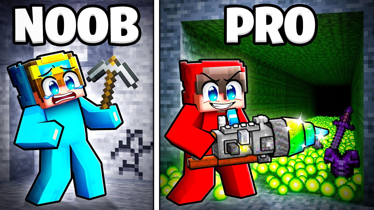NOOB vs PRO Weapon Mining Battle!